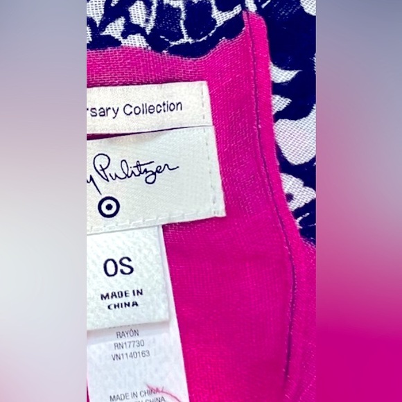 Fun and Airy! Lilly Pulitzer for Target - Upstream Scarf 20th anniversary Fish - Picture 2 of 3